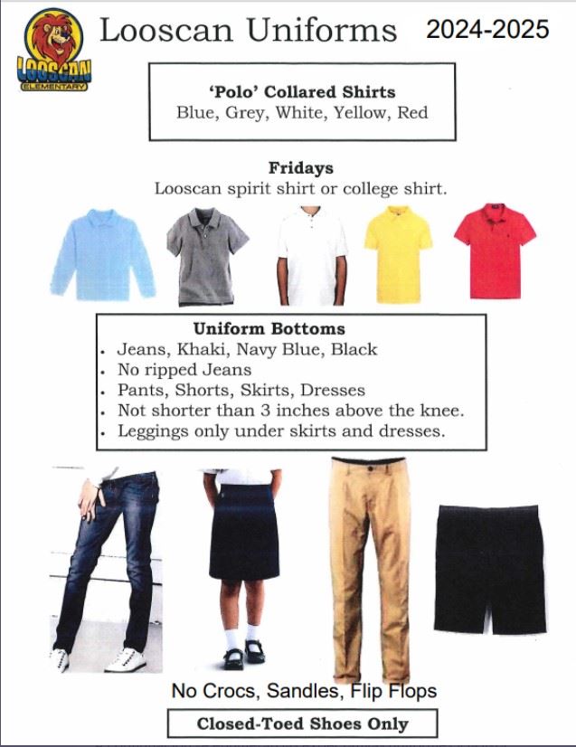  Looscan students wear uniforms